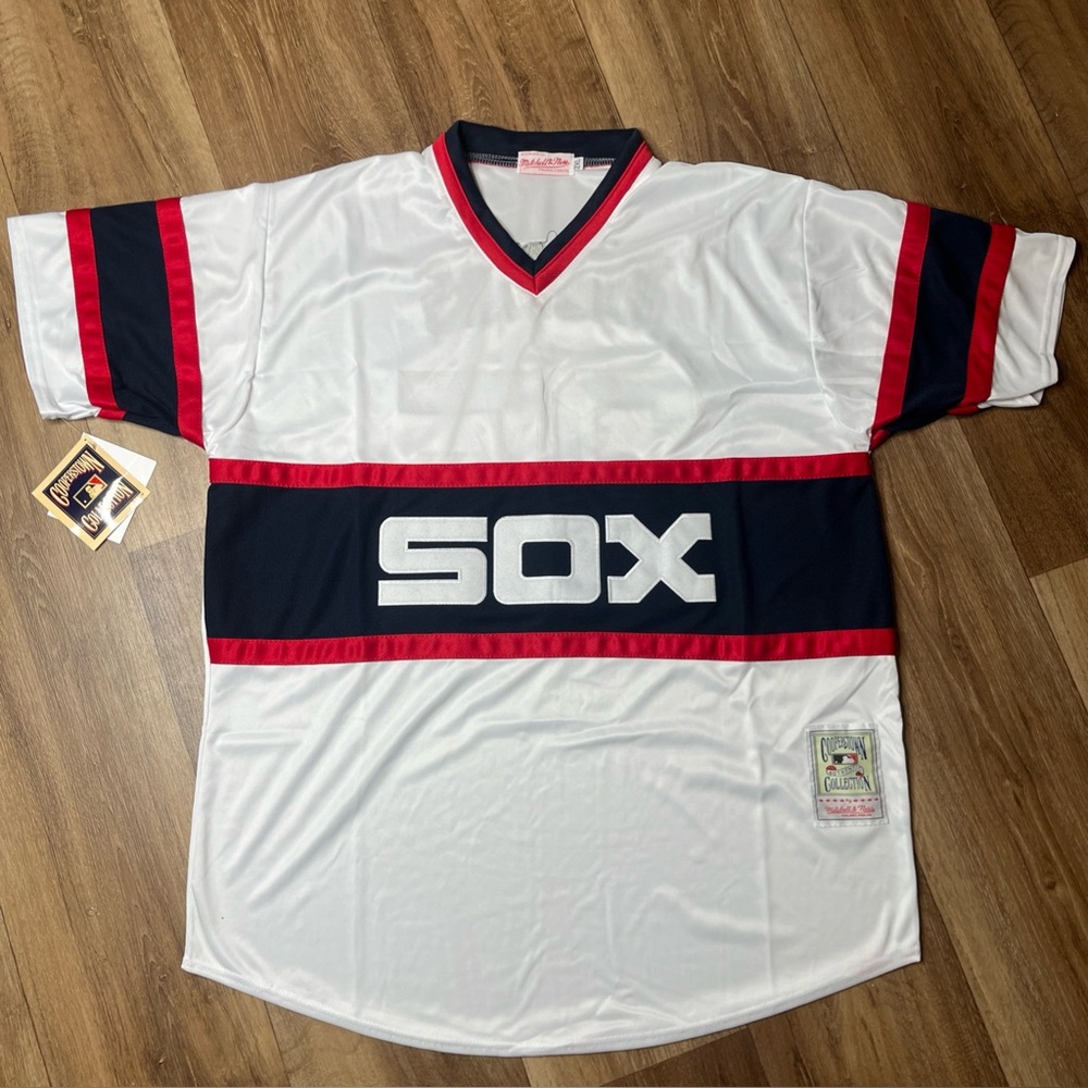 CHICAGO WHITE SOX Thomas Fisk #35 Vintage THROWBACK JERSEY NWT
